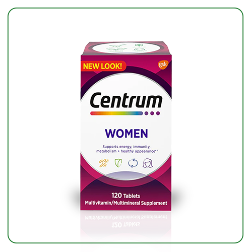 Centrum Women Multivitamin 120 Tablets – Daily Health Supplement for Women in Pakistan