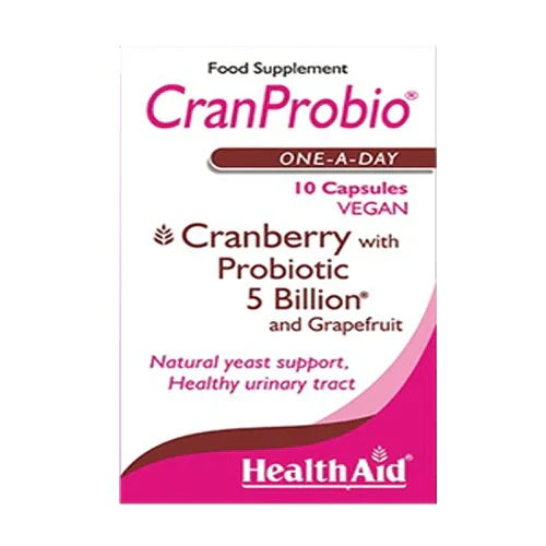 HealthAid CranProbio® (Cranberry Probiotic 5 Billion), 10 Capsules