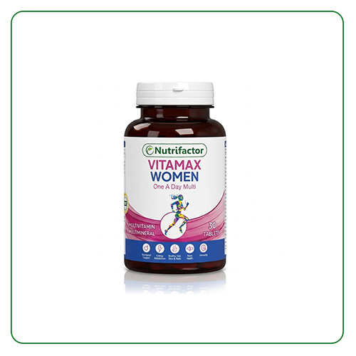 Nutrifactor Vitamax Women supplement bottle on a white background