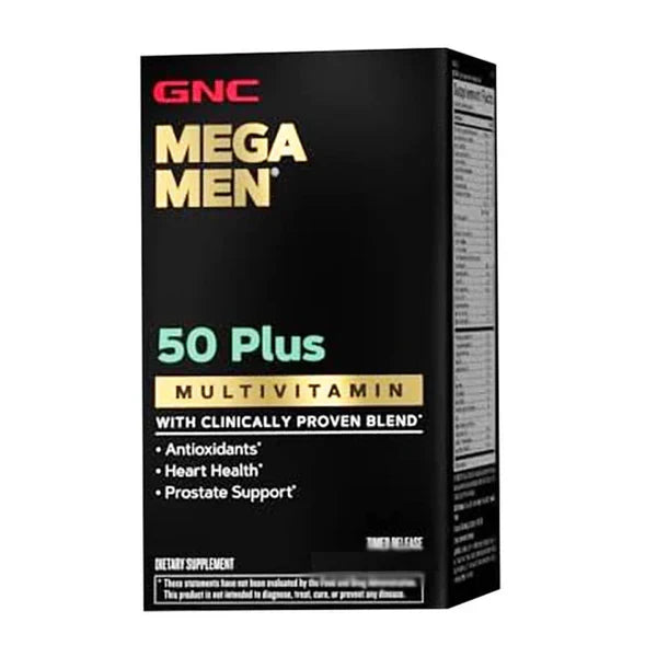 GNC Mega Men 50 Plus Multivitamin,60 Caplets