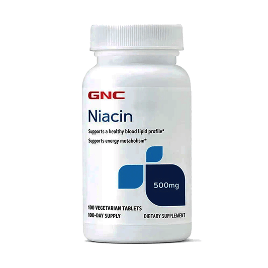 GNC Niacin 500mg, 100 Tablets (Exp: Nov-2024)