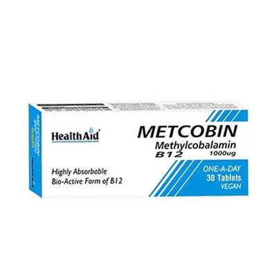 HealthAid Metcobin Methylcobalamin, 30 Tablets
