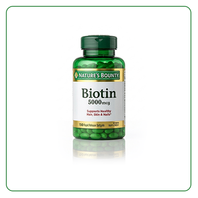 Nature's Bounty Biotin 5000 mcg, 150 Softgels