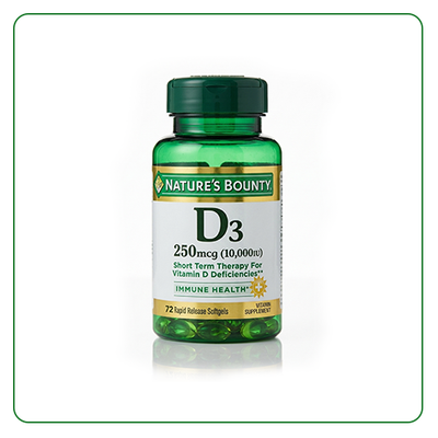 Nature's Bounty Vitamin D3 10000 IU - 72 Tablets