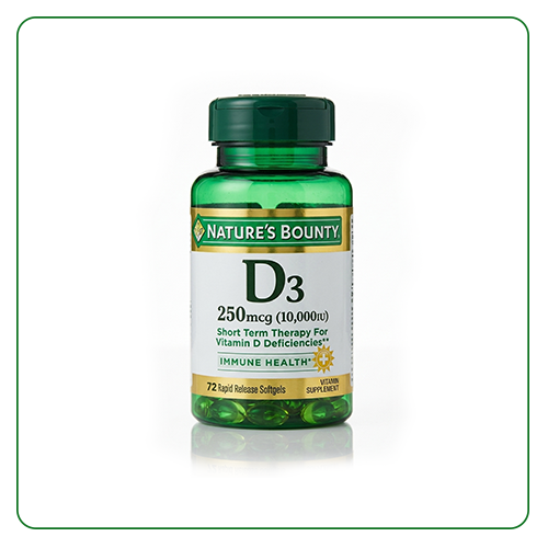 Nature's Bounty Vitamin D3 10000 IU - 72 Tablets