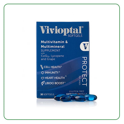 Vivioptal PROTECT For Men Multivitamin 30 Softgels Heart & Libido Support