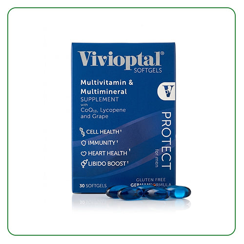 Vivioptal PROTECT For Men Multivitamin 30 Softgels Heart & Libido Support