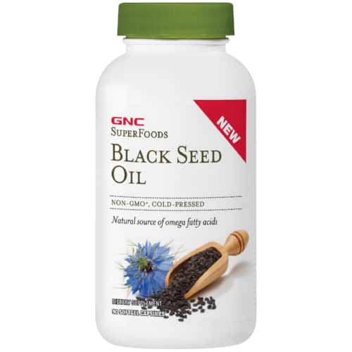 GNC SuperFoods Black Seed Oil, 90 Softgel Capsules