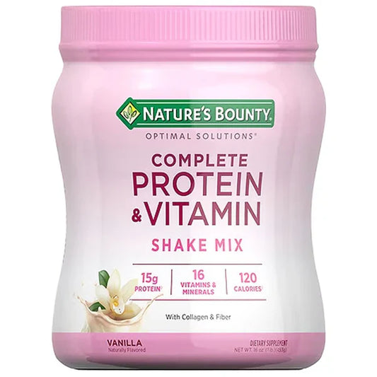 Nature's Bounty Complete Protein & Vitamin Shake Mix Vanilla, 1 Lbs (453 G)