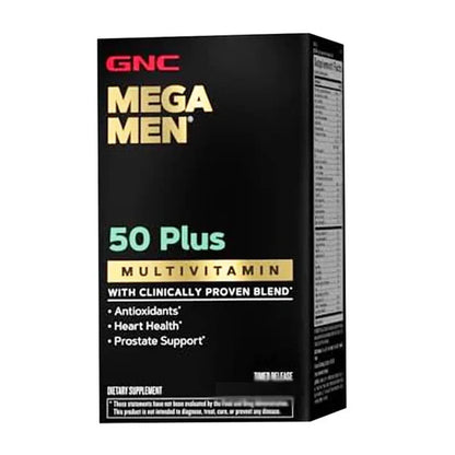 GNC Mega Men 50 Plus Multivitamin,60 Caplets